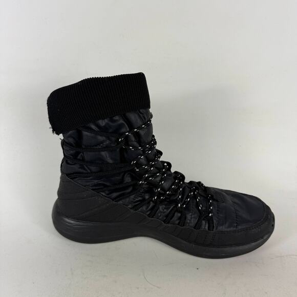 Nike Roshe 2 High Boots Womens 7.5 Black Leather Lace-Up Round Toe Ankle Outdoor - Picture 3 of 10